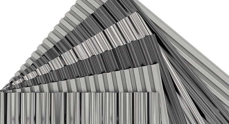 Stainless steel roof sheeting